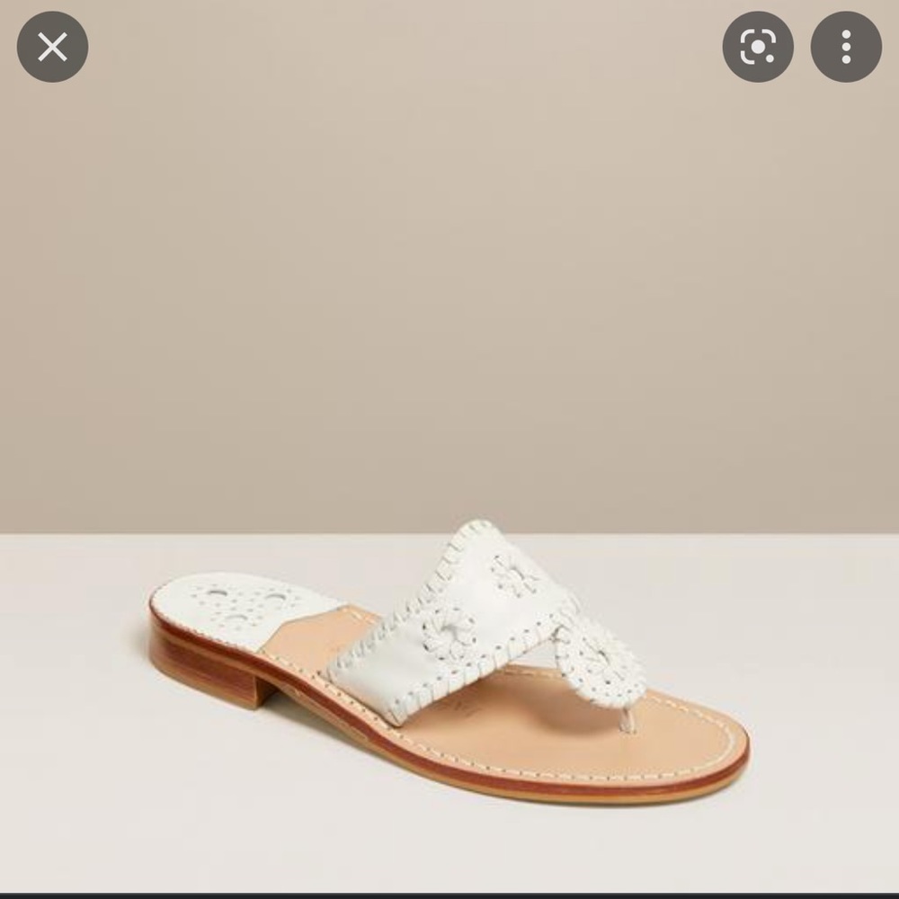 White Jack Roger sandals
